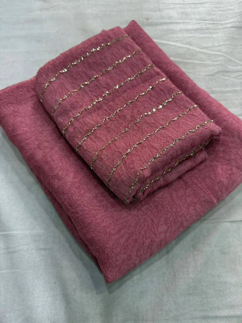 🎀🎀Rangoli Crush Saree With Sequence Blouse🎀🎀 1