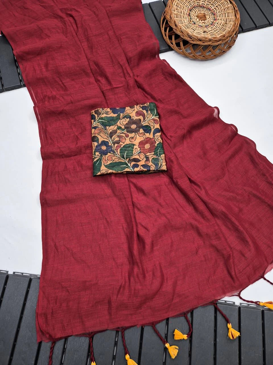 Khadi Linen Saree 2