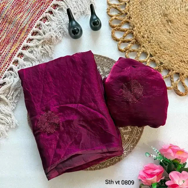 DHURVA  SAREES WITH BLOUSE 4