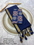 Mul Cotton Saree with Blouse 1