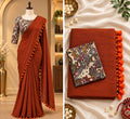 Khadi Cotton Saree with Blouse 2