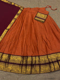 Trending Kanjivaram Silk Cotton Half-Saree Set 1