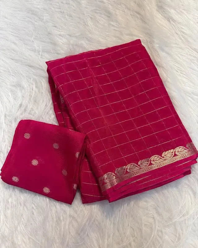 ❤️💜Most Gorgeous Pure Viscose Georgette Sarees With Blouse💜❤️ 3
