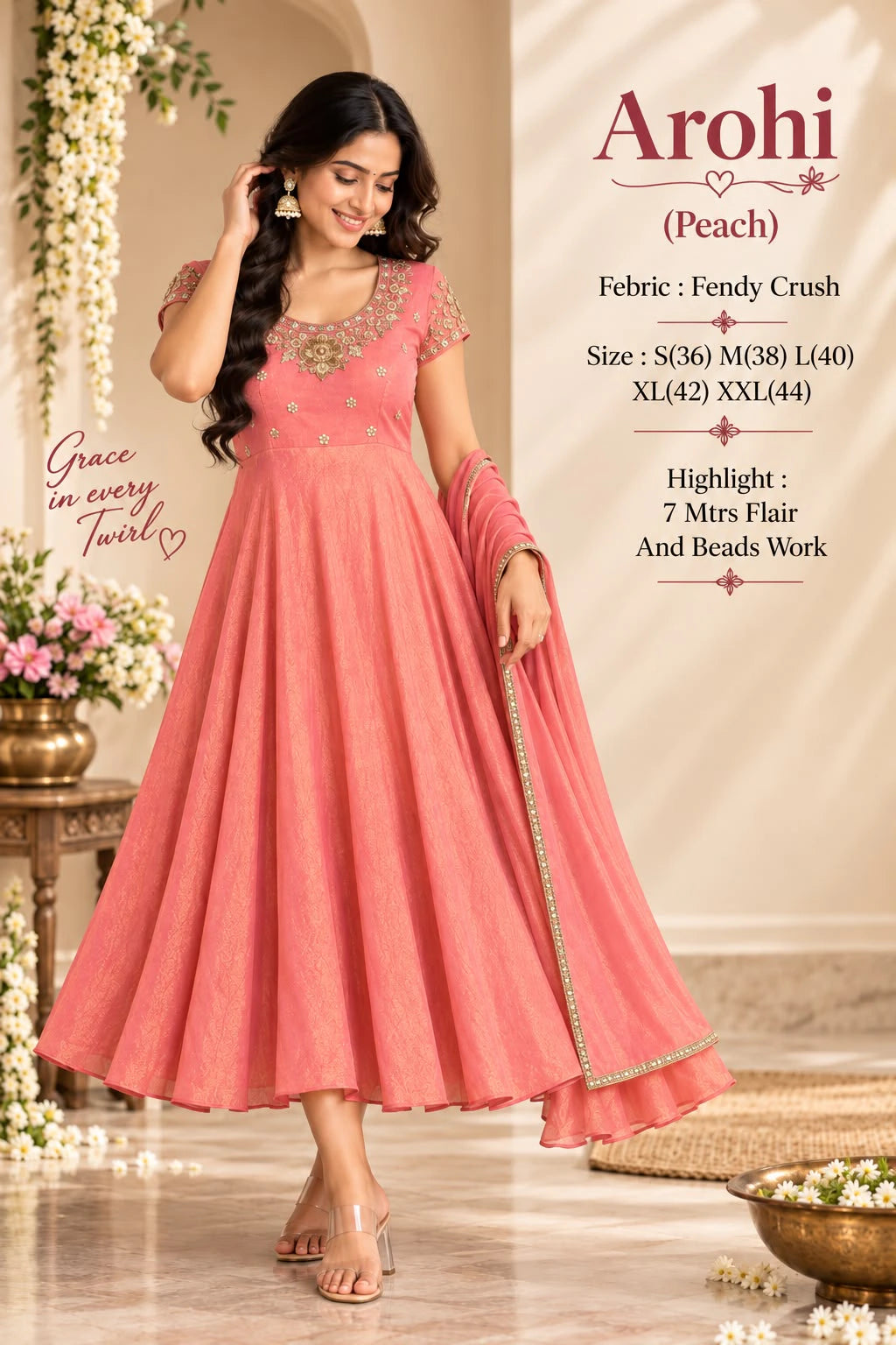 Fendi Crush Anarkali Suit Set 5
