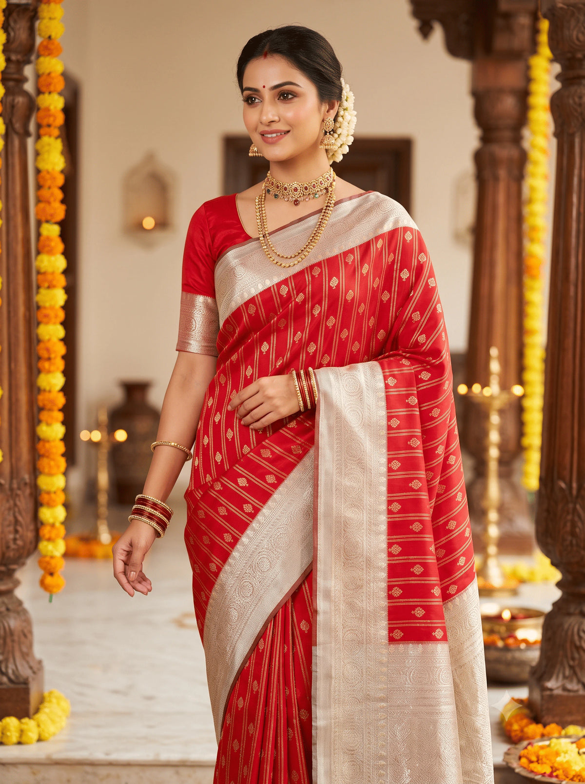 Silk Zari Woven Saree 1