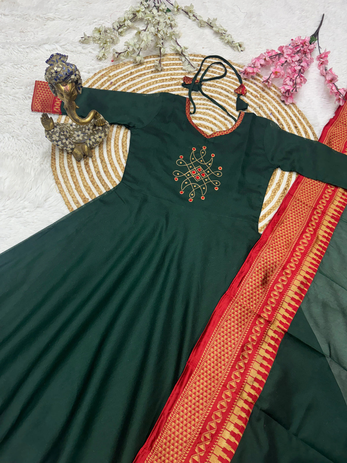 Span Cotton Anarkali Kurta Set 2