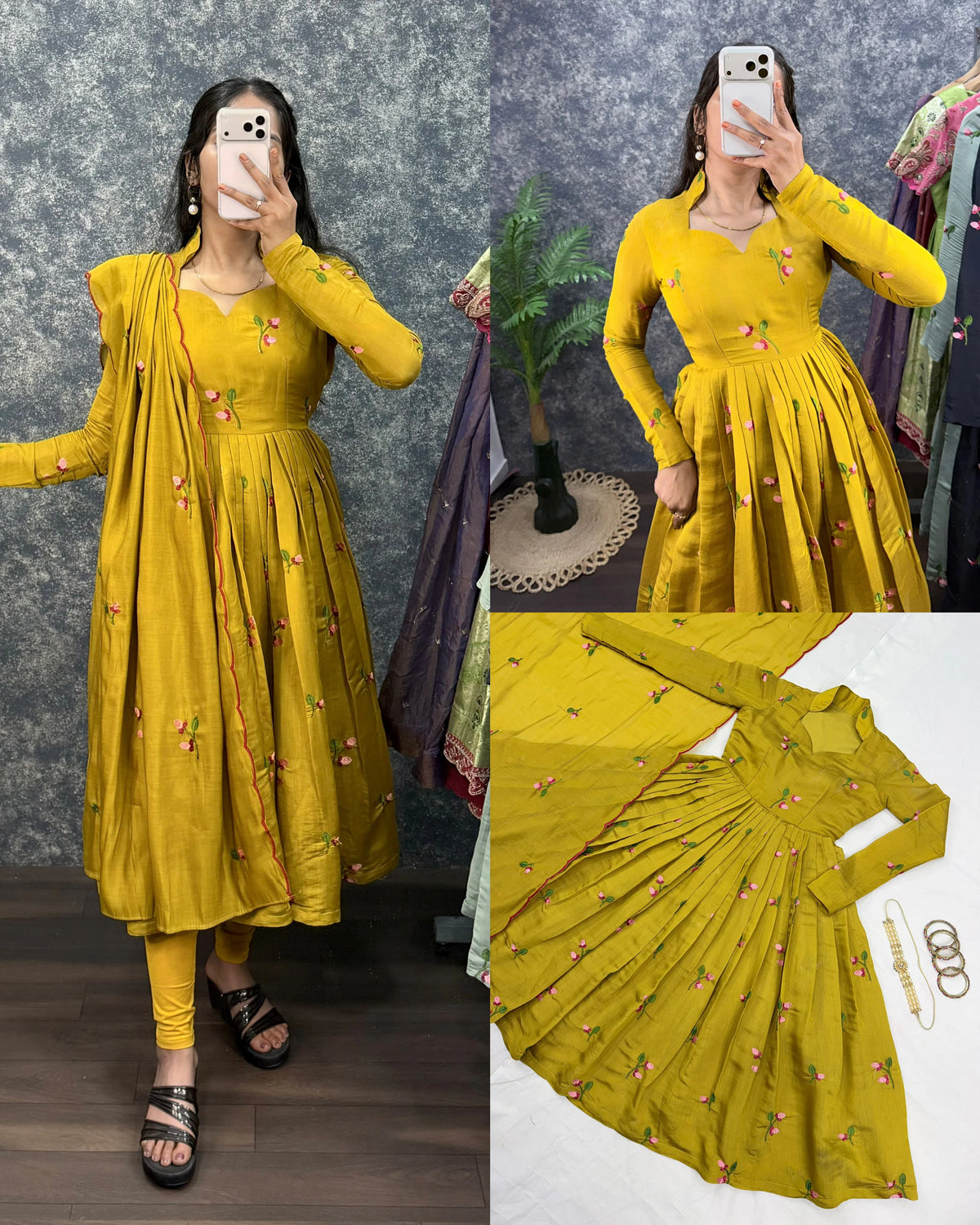 South Mull Chanderi Anarkali Set 2