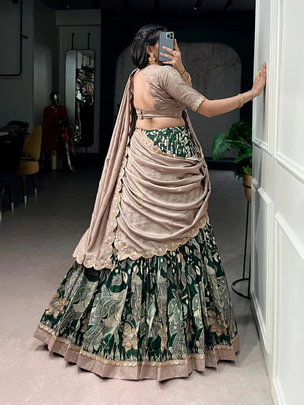 Vichitra Silk Lehenga 10