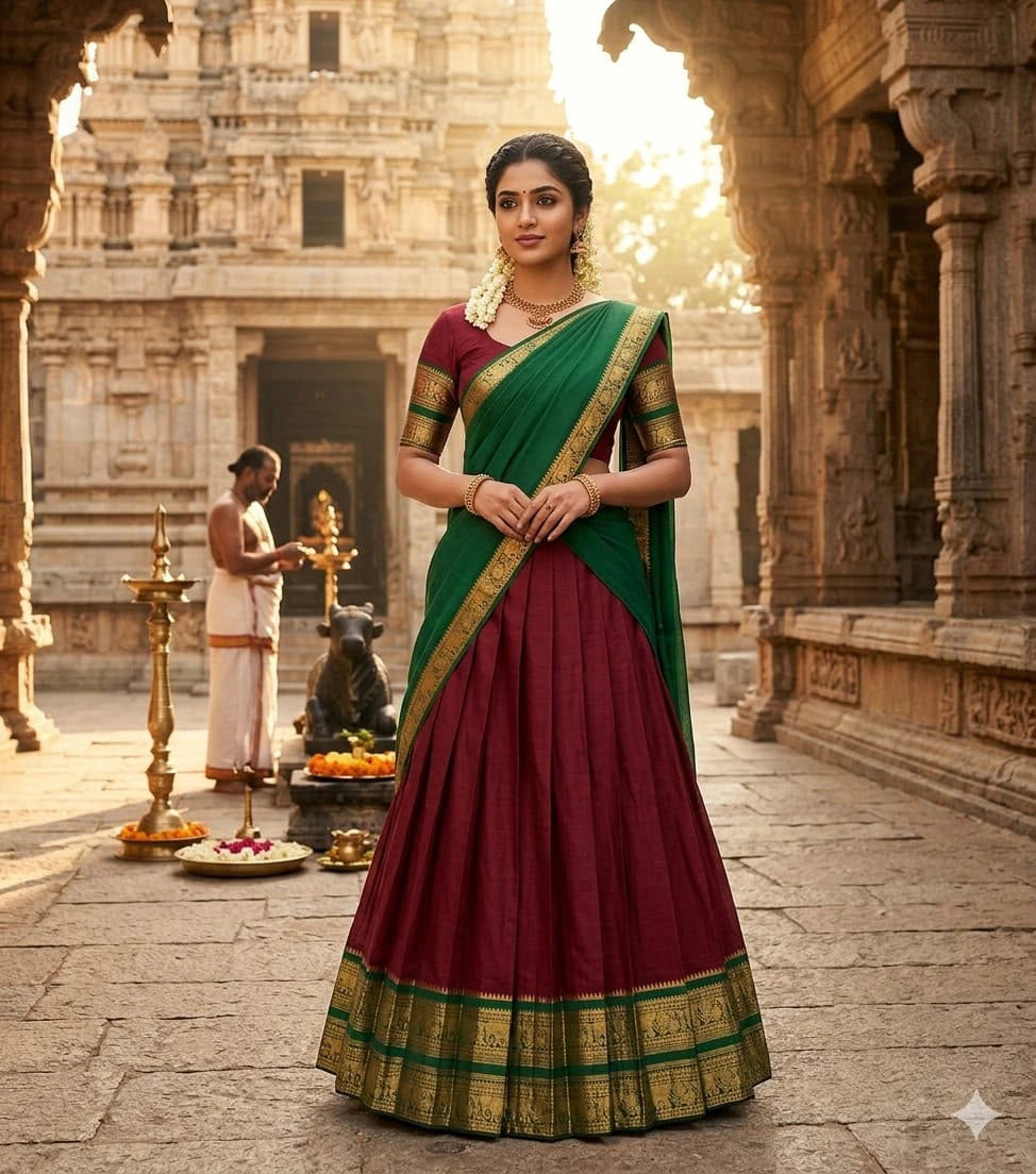 Kanci Cotton Silk Lehenga Set 1