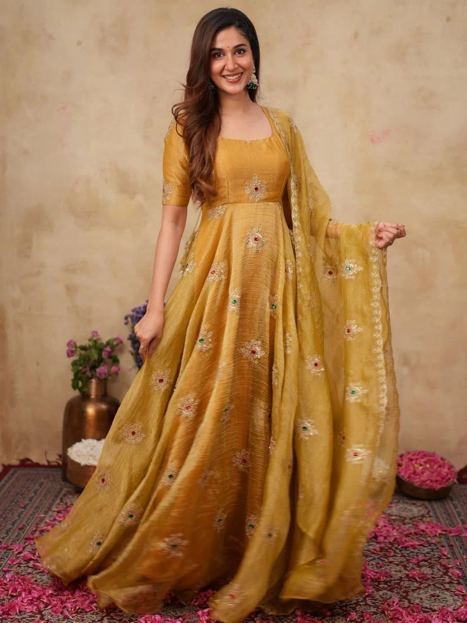Designer Gown with Dupatta 1