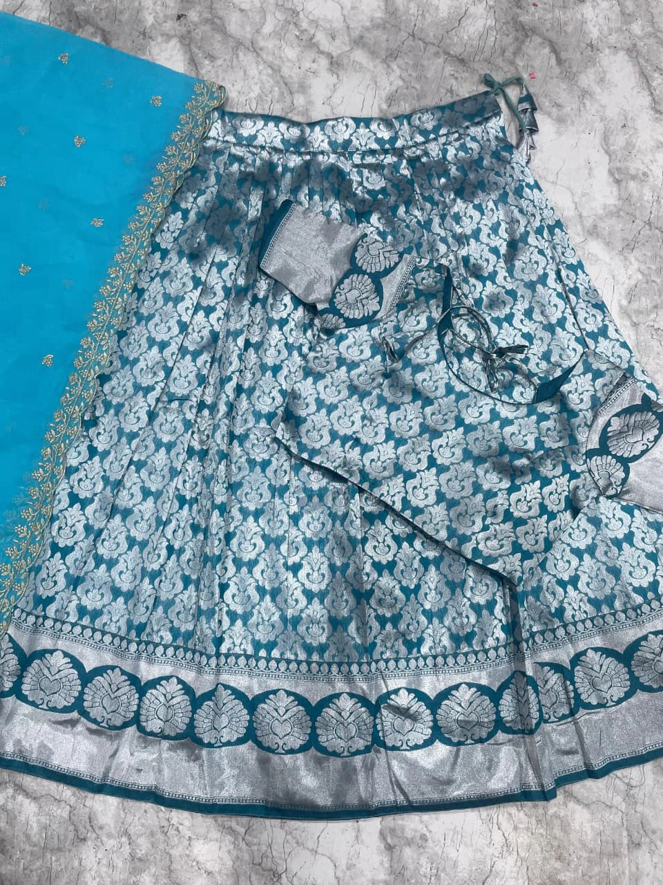 Kanjivaram Silk Lehenga Set 8