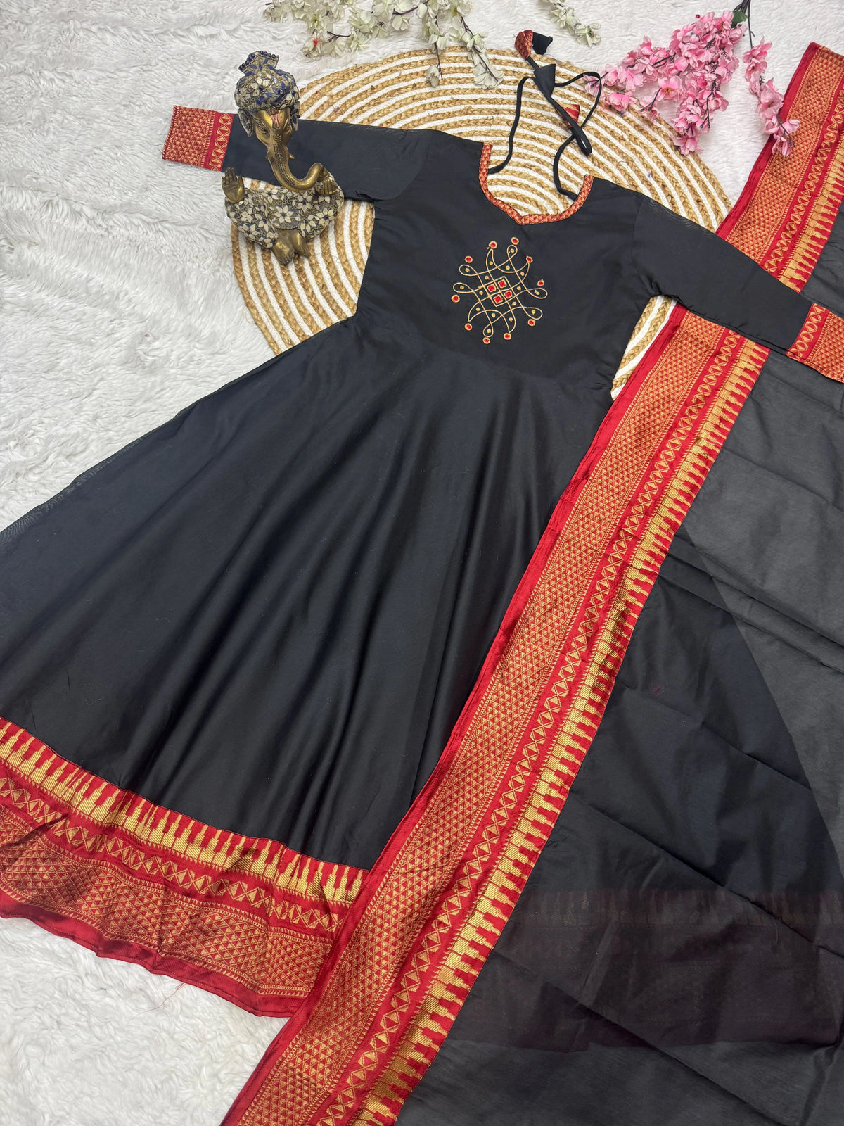 Span Cotton Anarkali Kurta Set 6