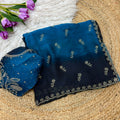 Space Silk Saree with Jarkhan Work 1