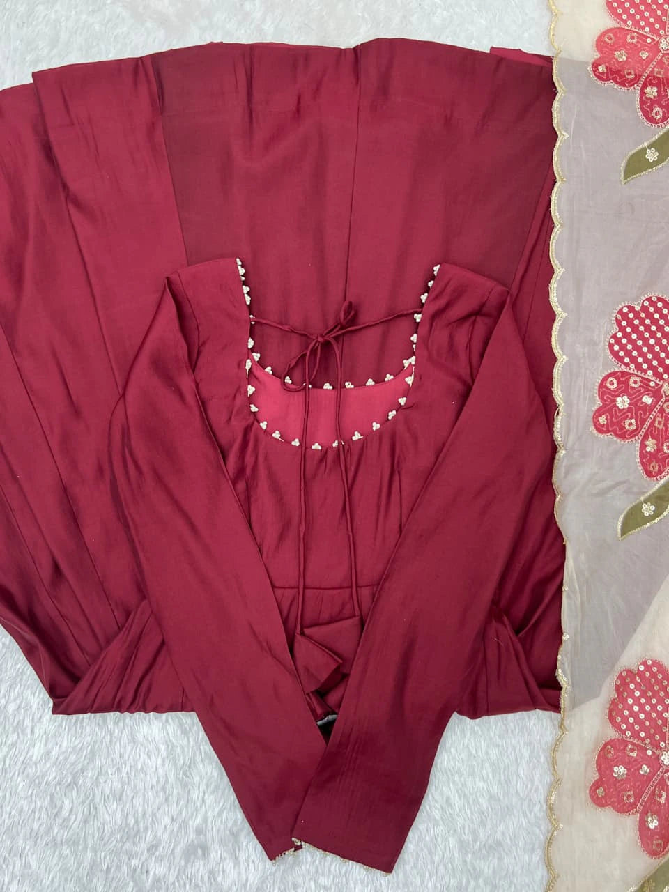 Romansilk Anarkali Set with Dupatta 4