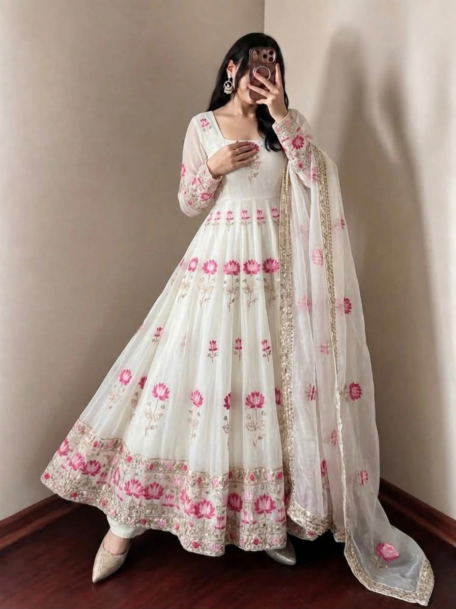 Fendy Silk Anarkali Gown Set 2