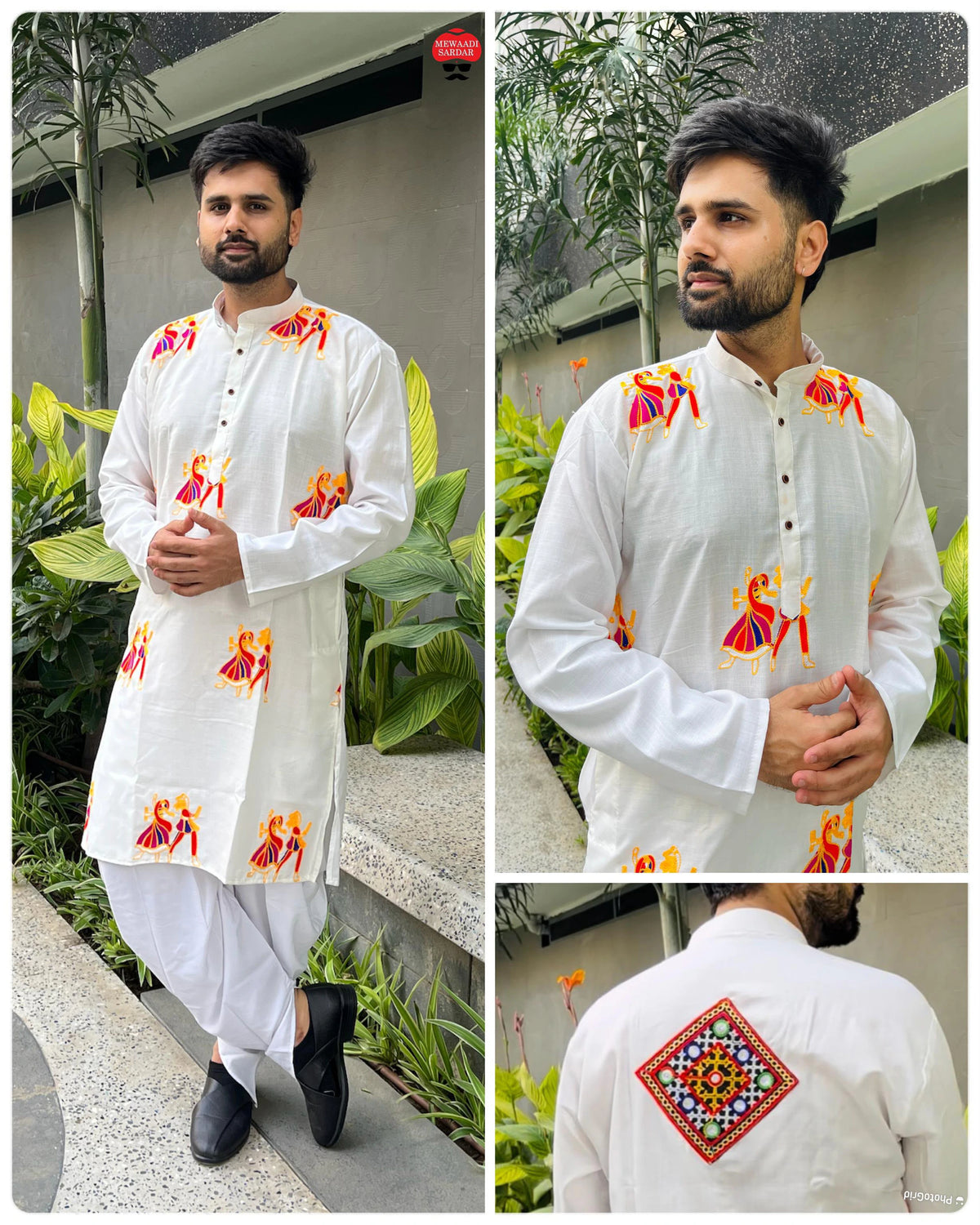 Flex Cotton Embroidered Kurta Set 7
