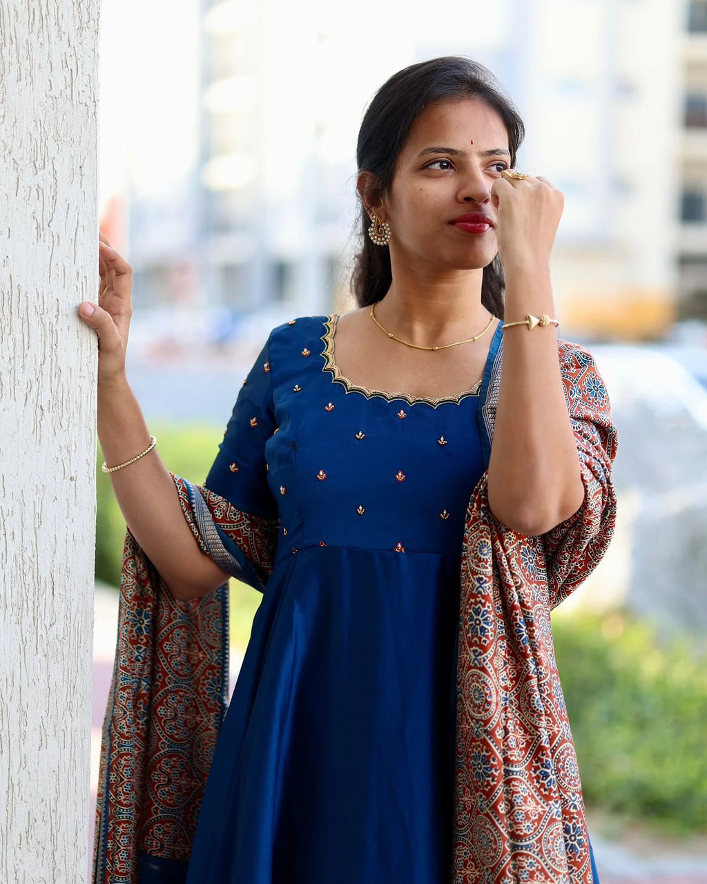 Rangoli Silk Gown 5