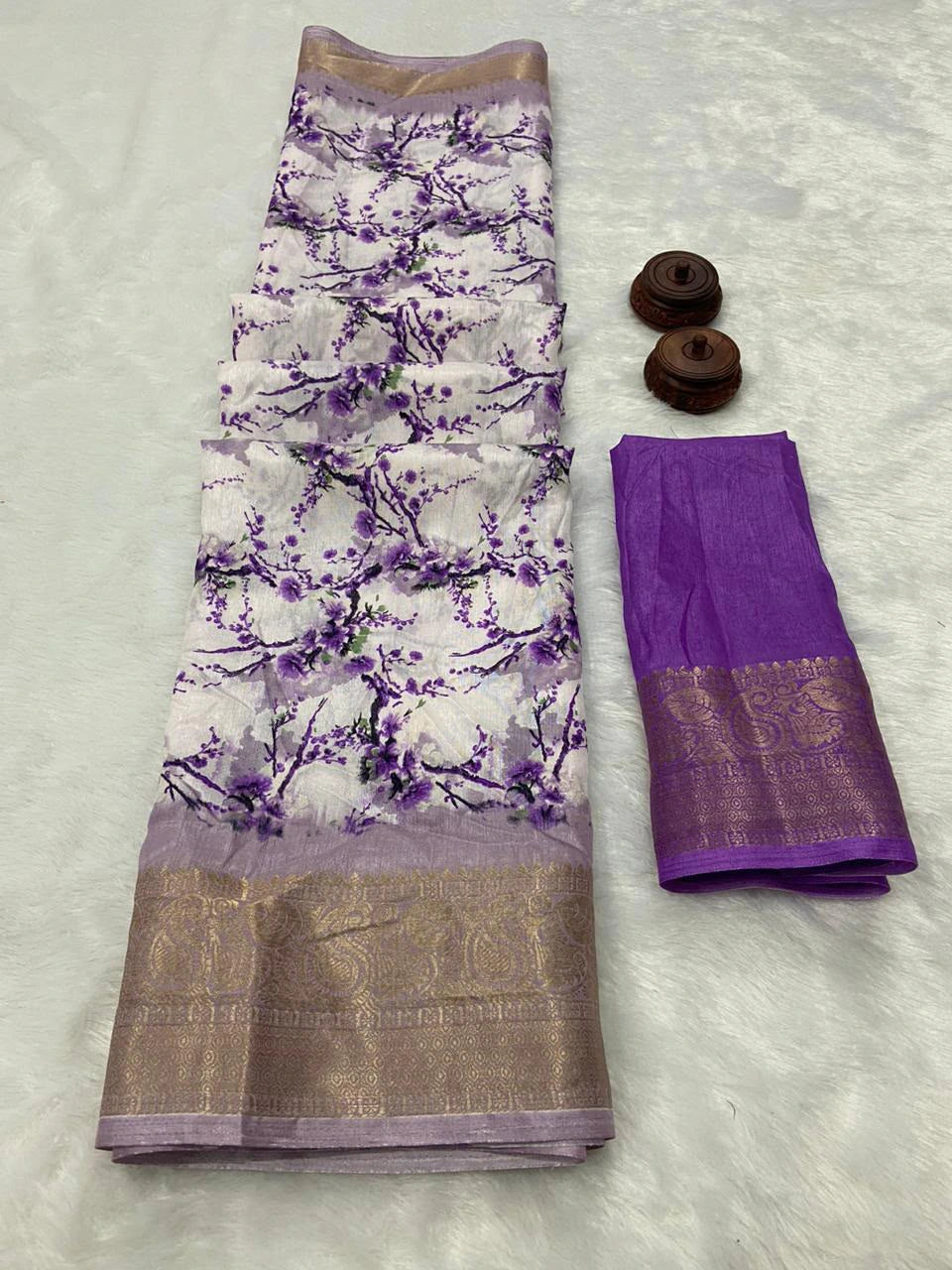 Dola Silk Saree with Blouse 2