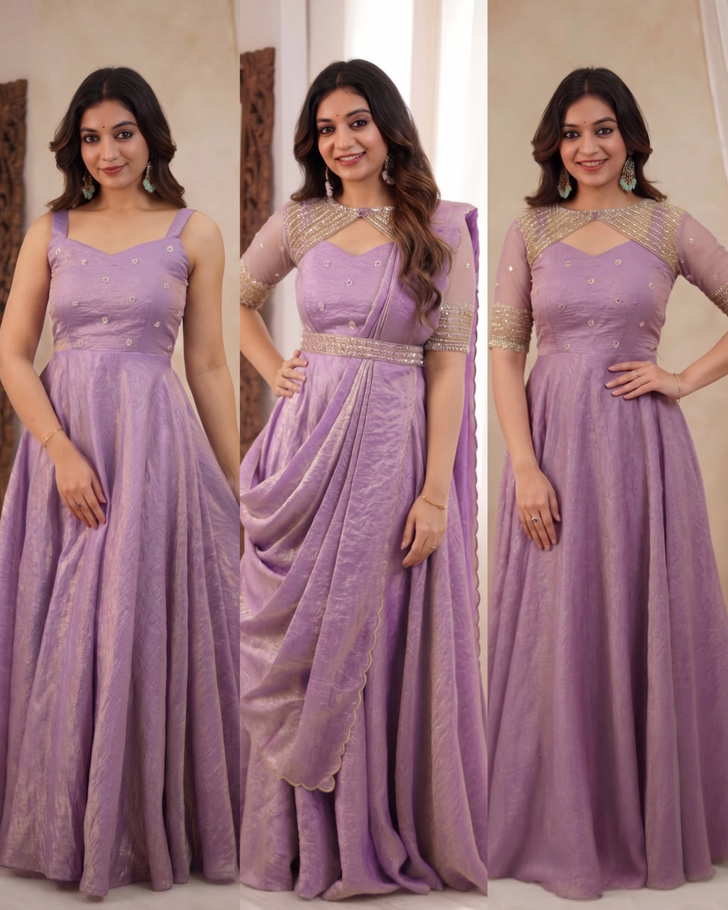 Doremon Crush Gown with Dupatta 6