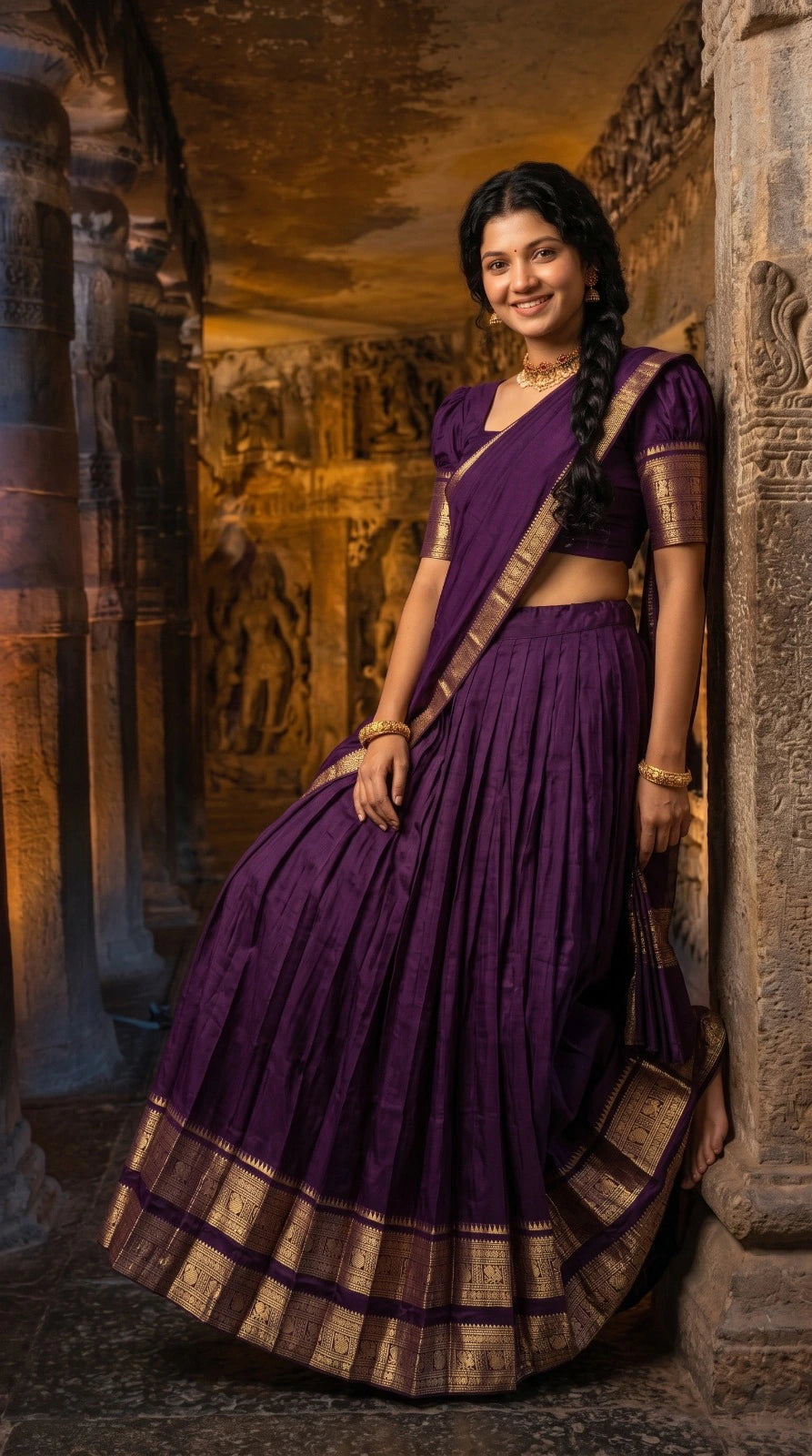 Kanjivaram Silk Lehenga 7