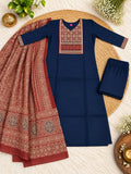 Cotton Ajrakh Print Kurta Set 2