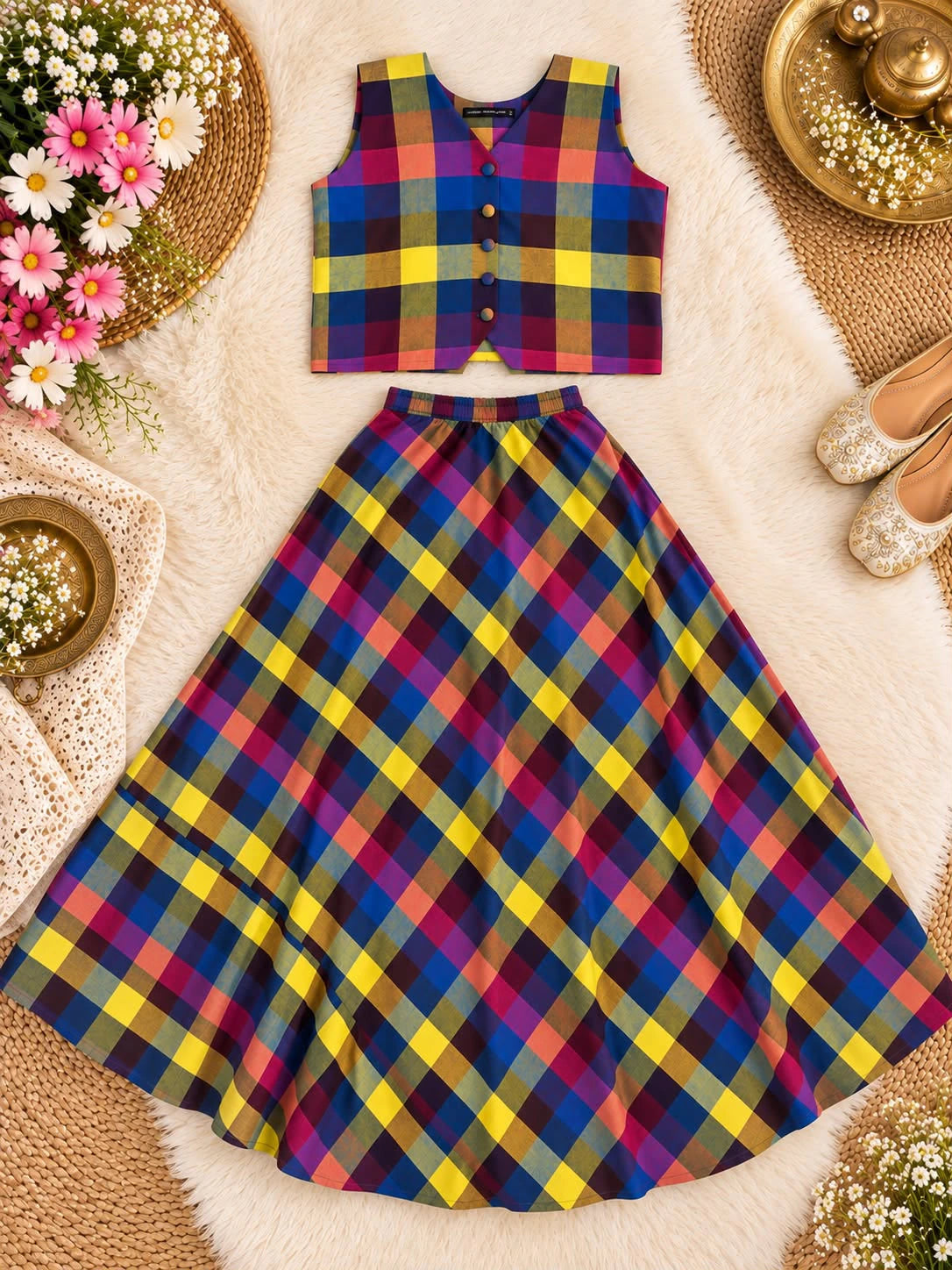 Madras Checks Co-ord Set 2