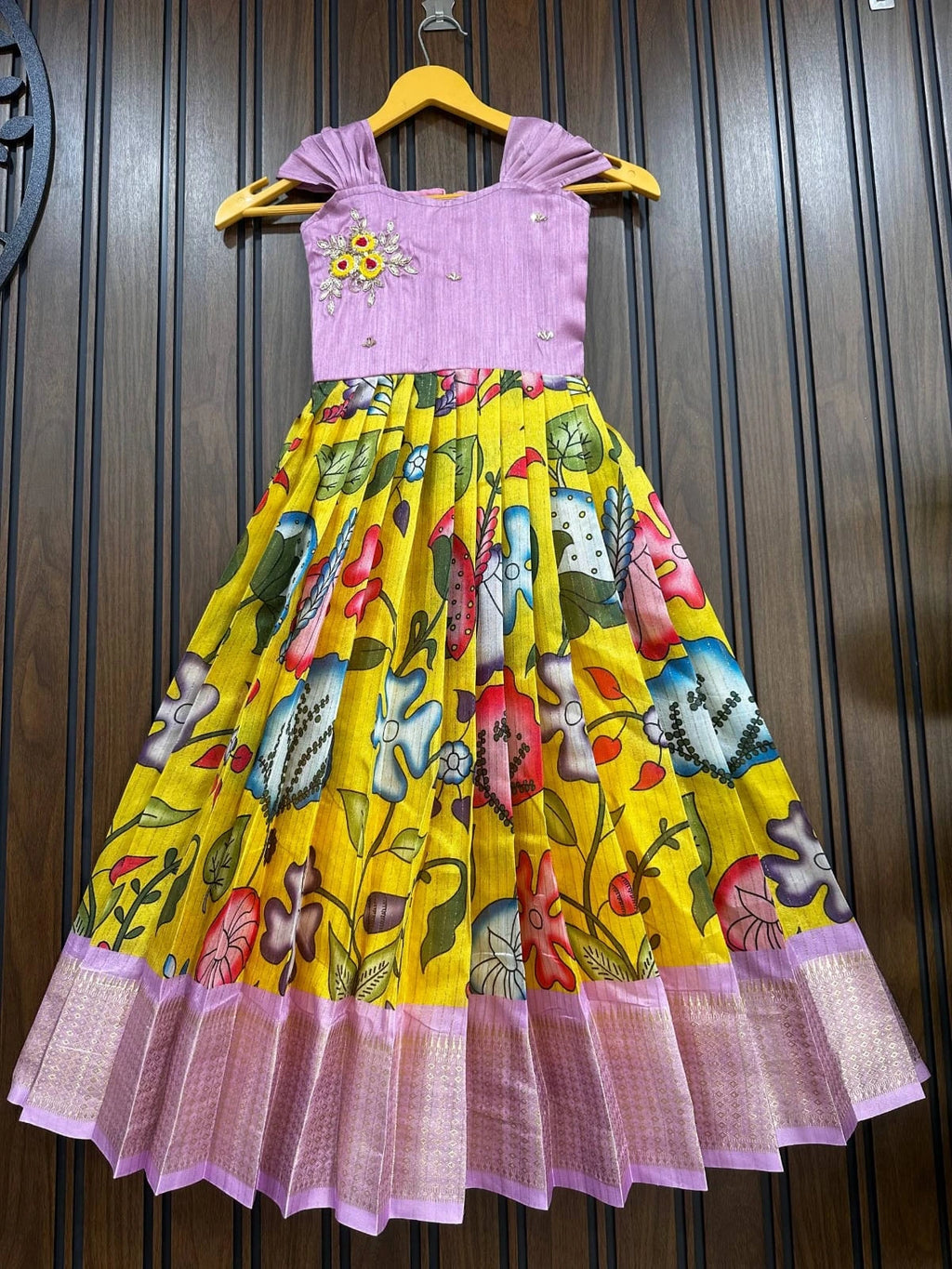💜❤️Summer Special Kids Soft Silk Pattu Gown❤️💜 6