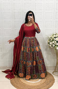 Vichitra Silk Gown 1