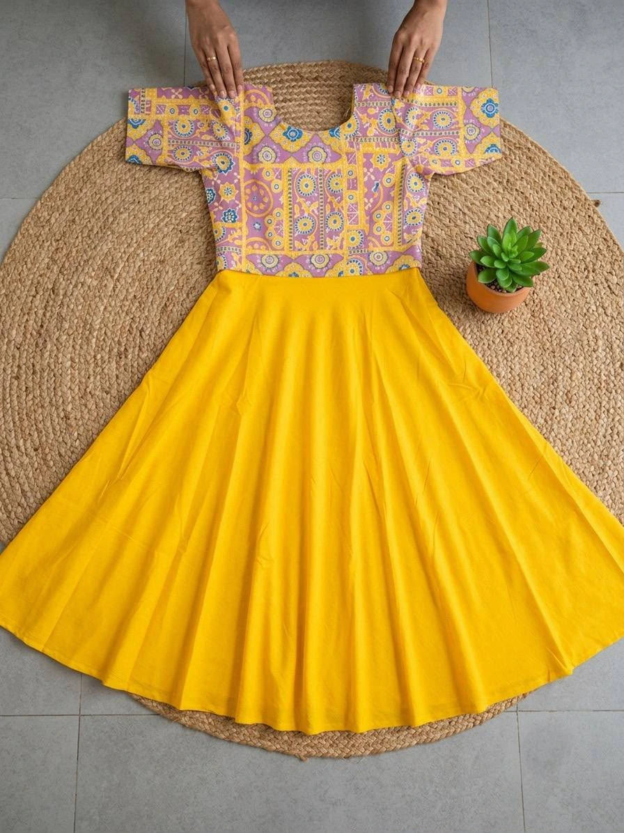 Biscuit Slub Floral Dress 10