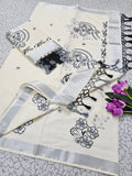Cotton Embroidered Saree with Blouse 2