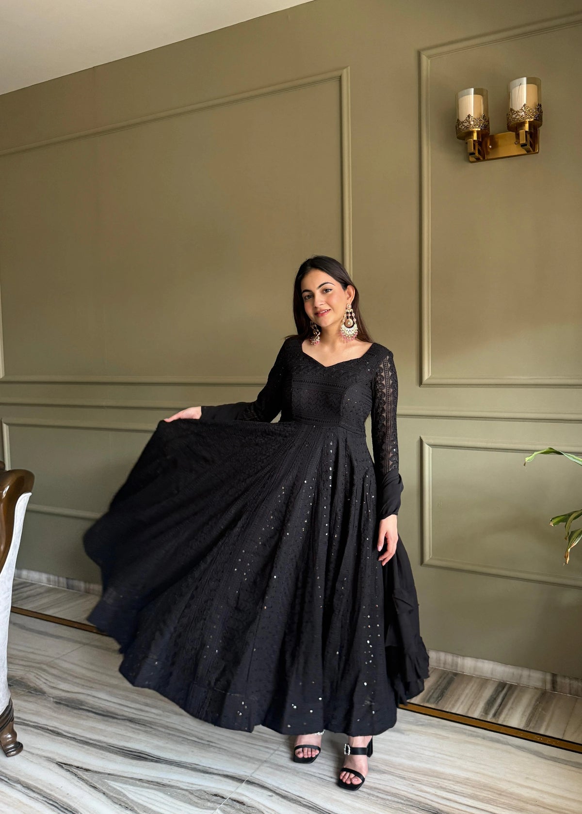 ❤️❤️Ready to Wear Fully Flaired Anarkali Set❤️❤️ 1