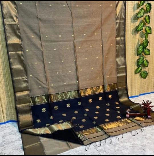 Silk Cotton Saree with Big Border 2