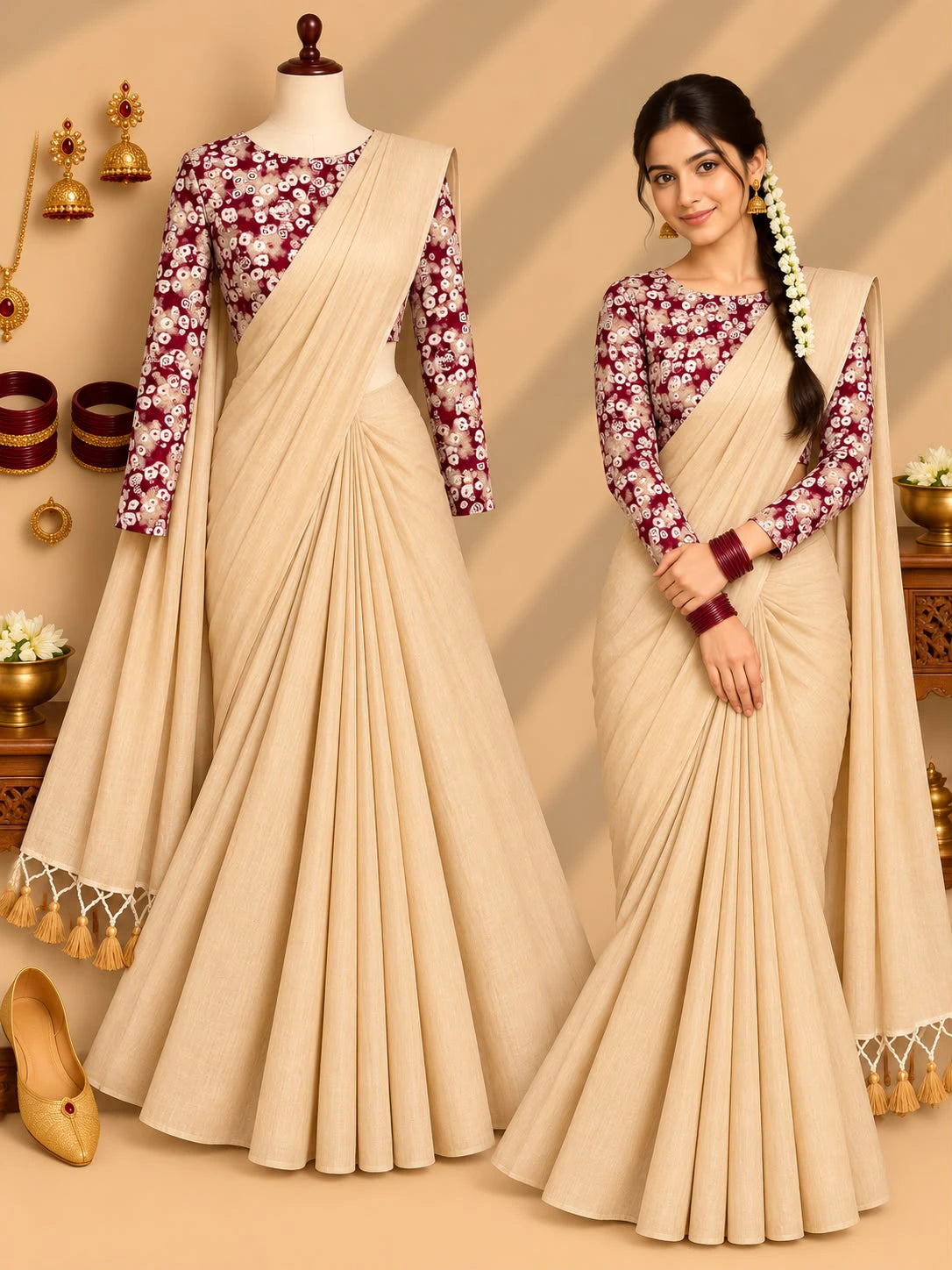 Viral Handloom Khadi Cotton Saree 5