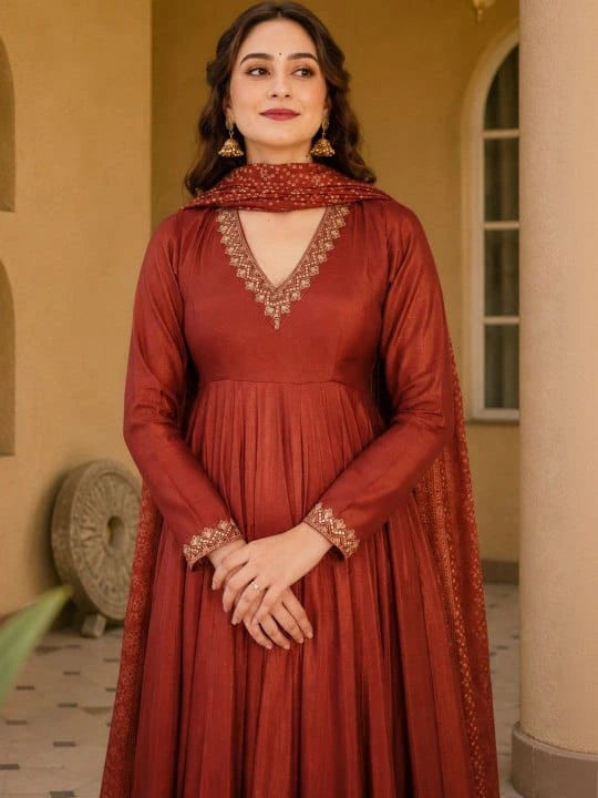 Viscose Kurti Dupatta Set 4