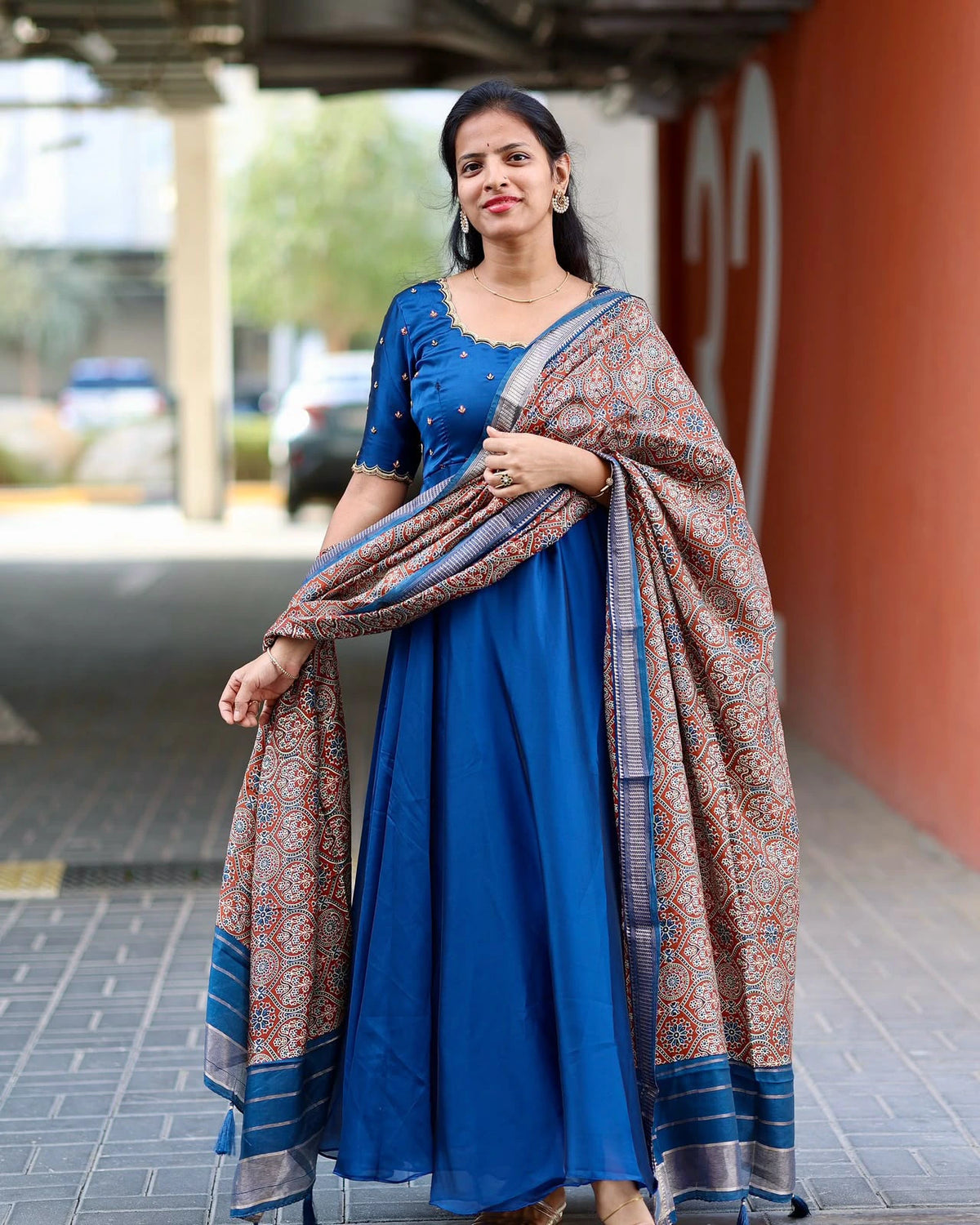 Rangoli Silk Gown 1