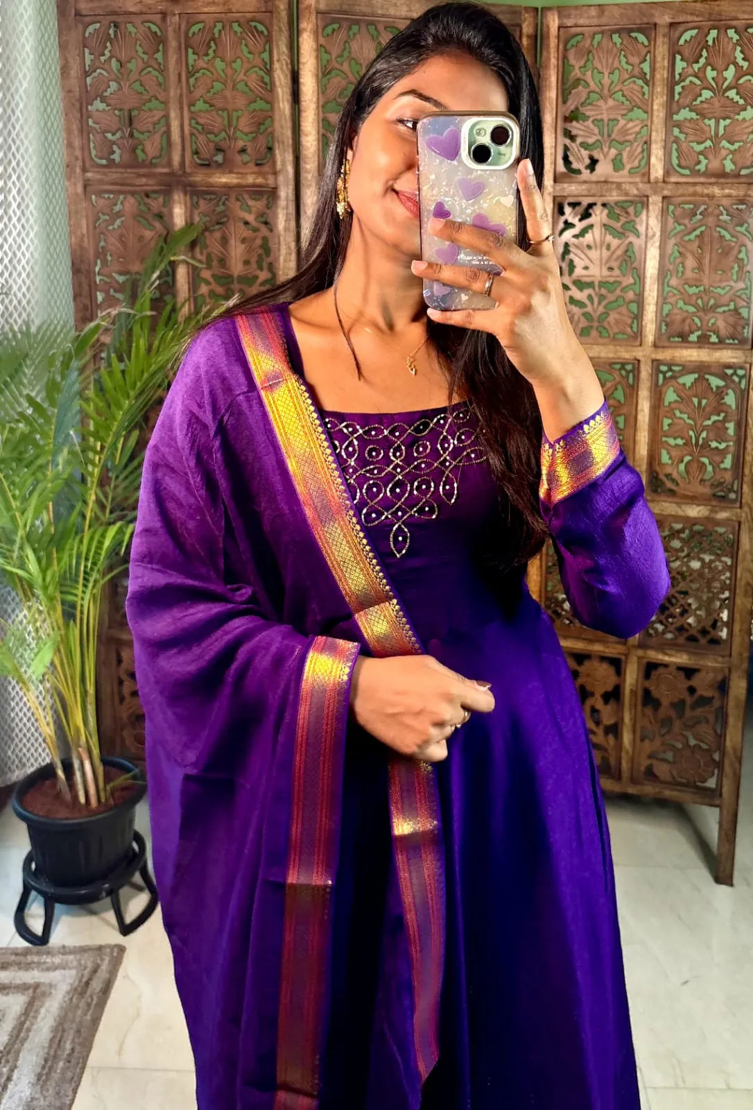 🌸🌸Kadhalar Dhinam Roja Outfit Recreation  Hand Work Gown with Duppata (New Colours Added)🌸🌸 1