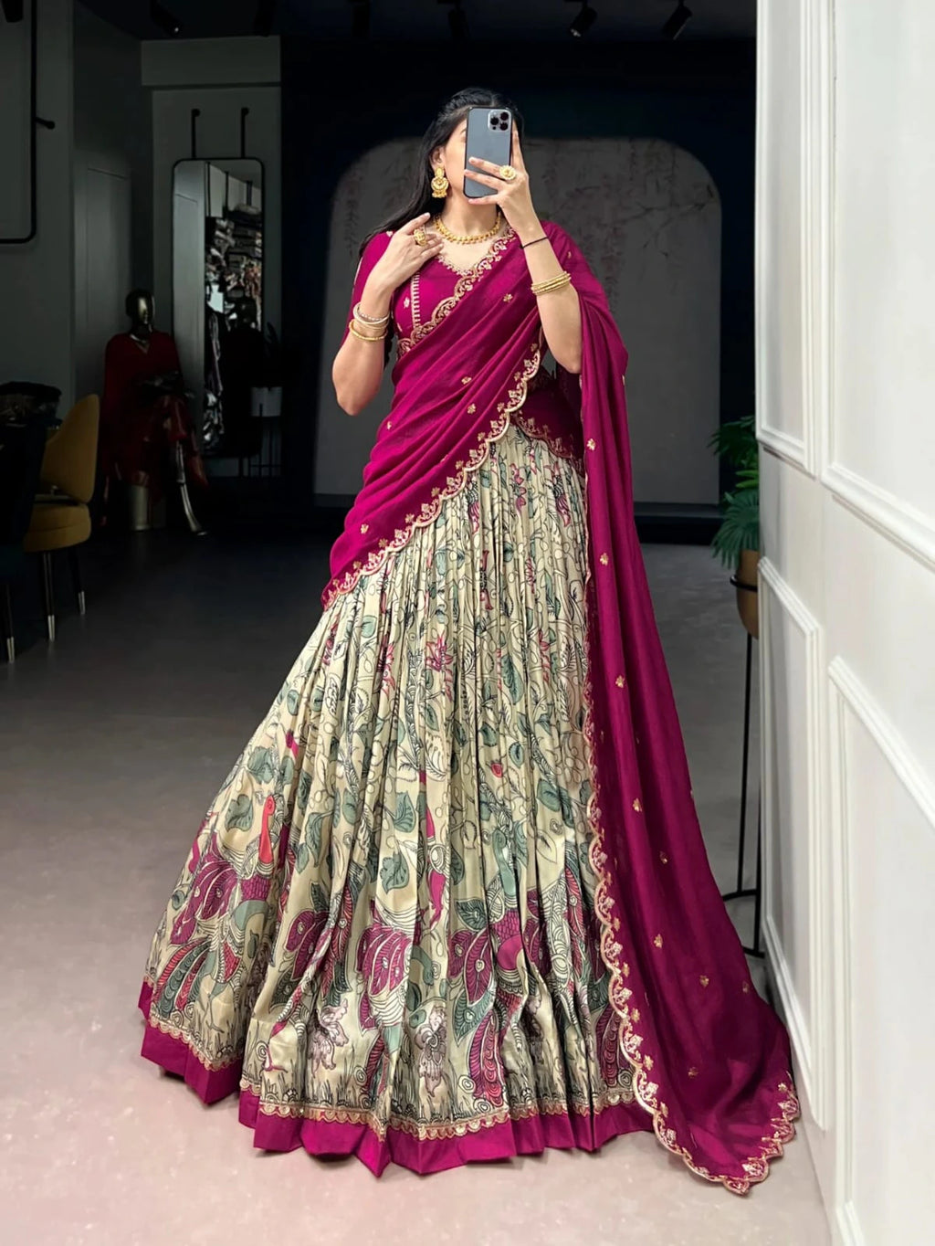 Vichitra Silk Lehenga 2