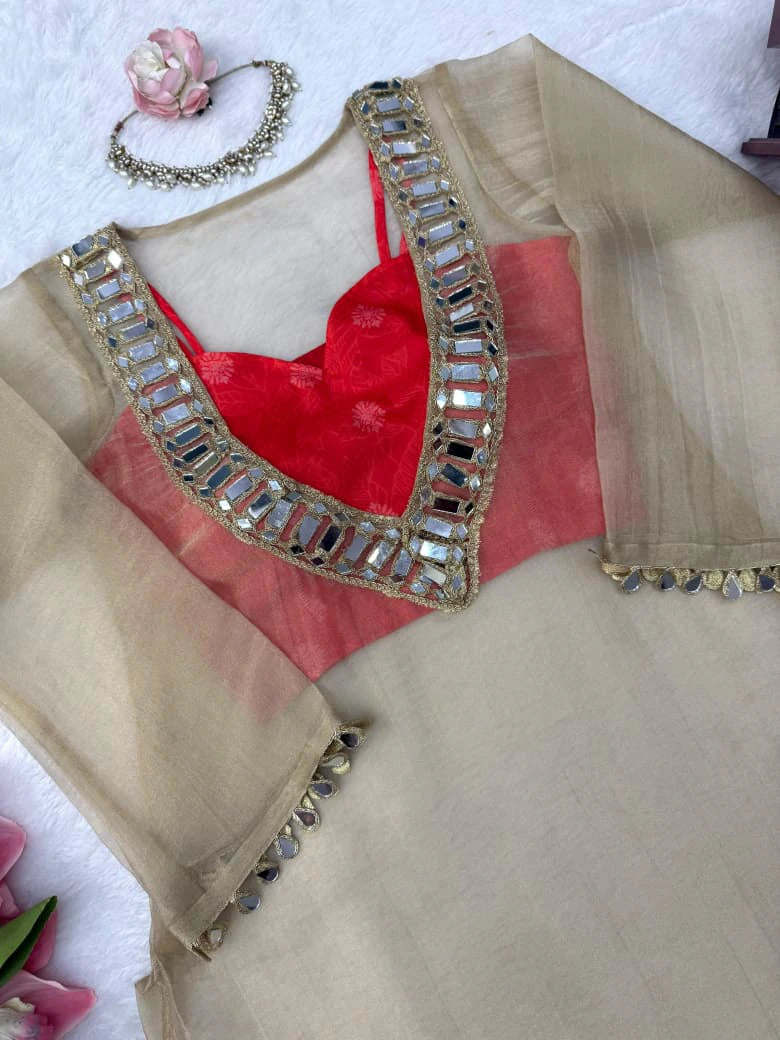 Salsa Silk Gown Set for Women 8