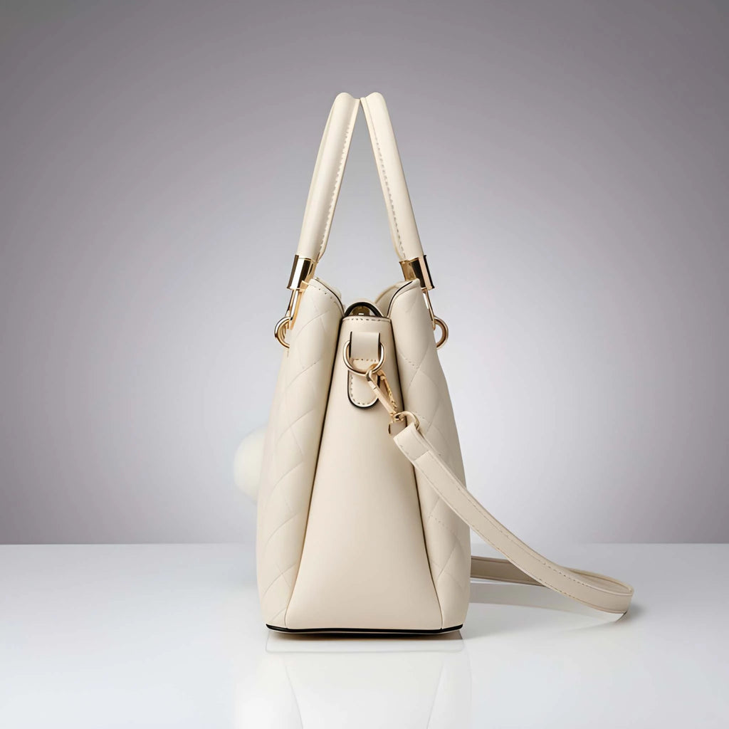 Stylish Ladies PU Leather Shoulder Handbag Premium Fashion Tote Bag with Spacious Multi-Compartment 8