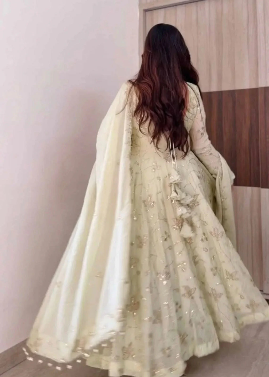 Fendy Silk Gown with Dupatta 4