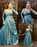 Premium South Silk Gown with Dupatta 2