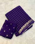 ❤️💜Most Gorgeous Pure Viscose Georgette Sarees With Blouse💜❤️ 1