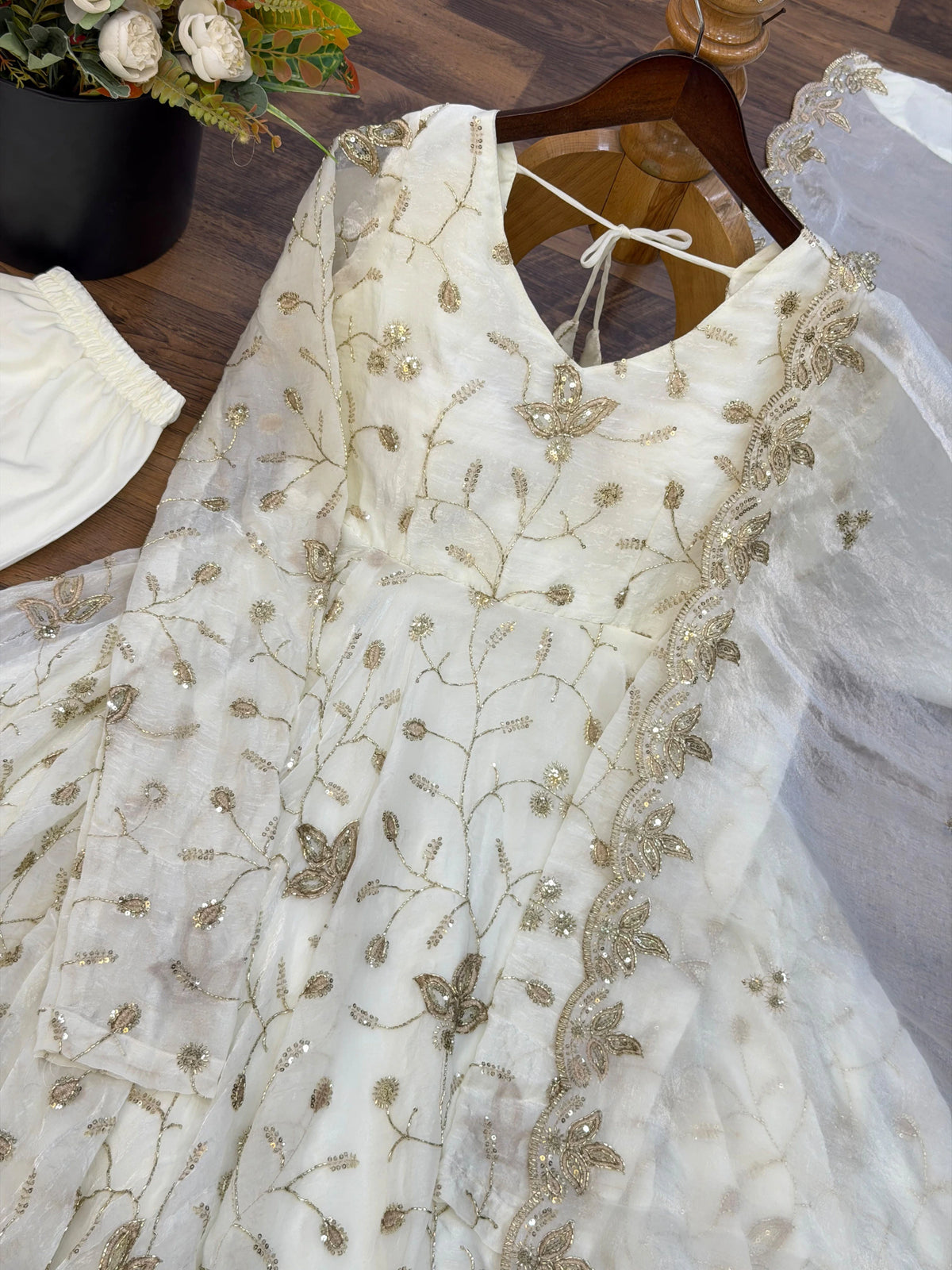 Fendy Silk Gown with Dupatta 10