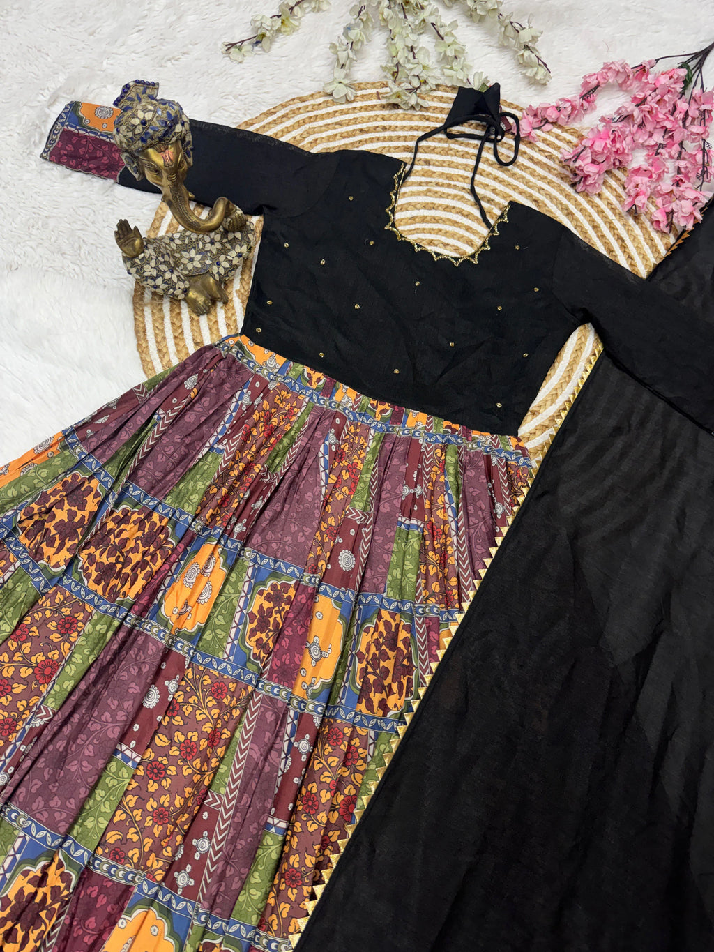 Vichitra Silk Gown 8
