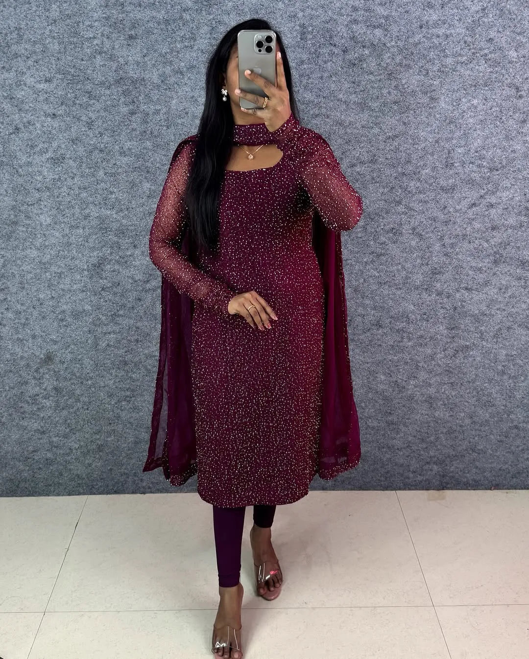 Premium PartyWear Kurti Set With Dupatta 10