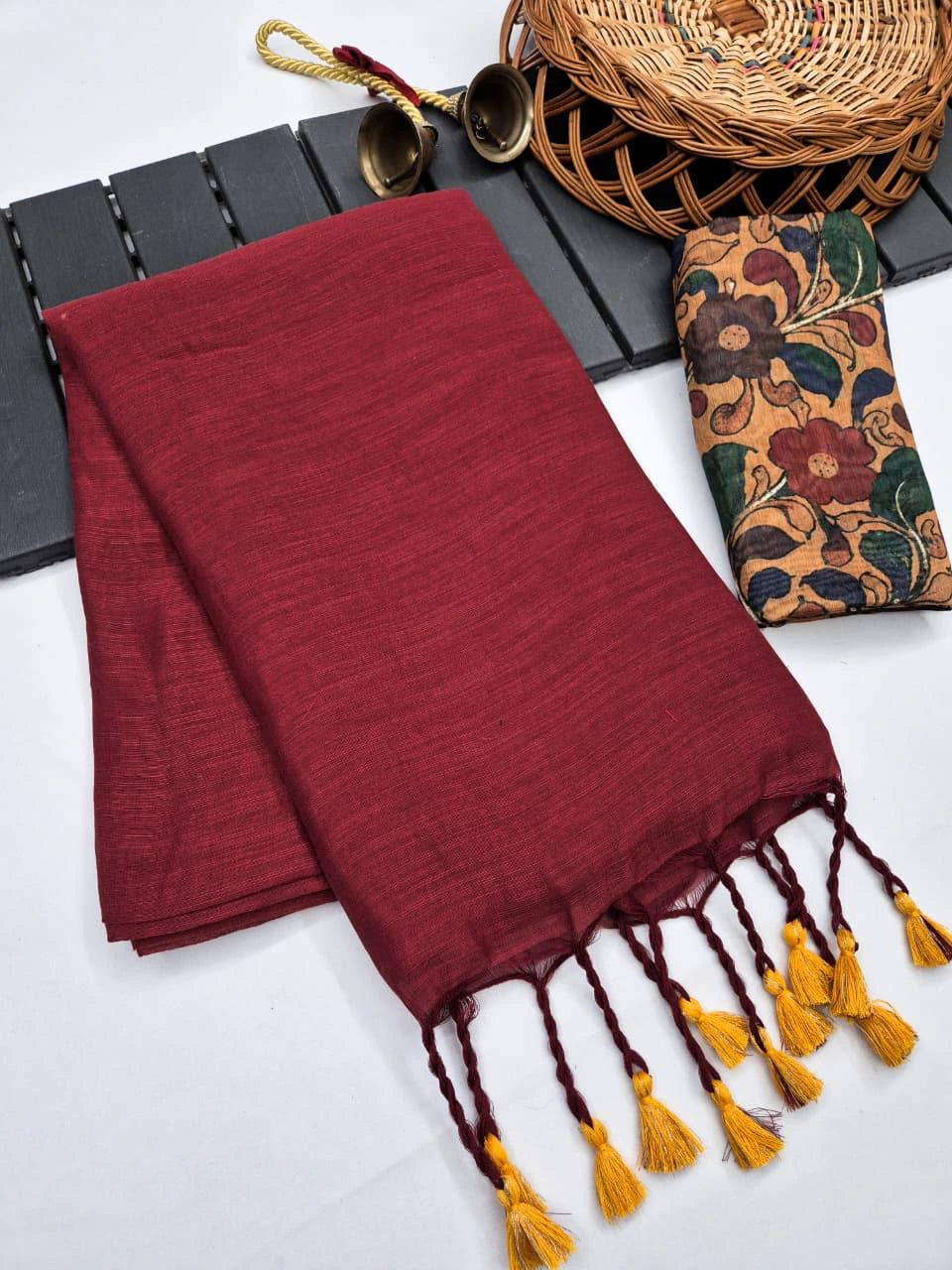 Khadi Linen Saree 3