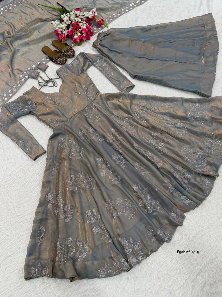 Silk Anarkali Set 4