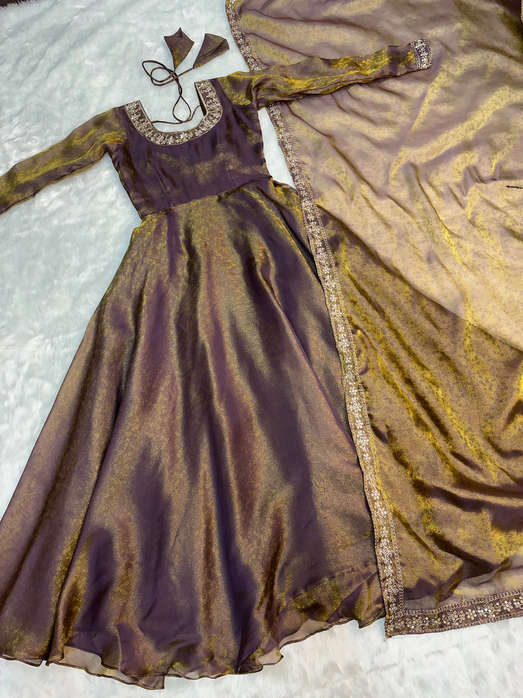 Silk Jacquard Gown 7