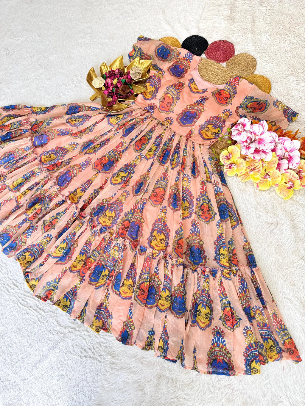 Summer Special  Full Stitched Kalamkari Maxi Gown 1