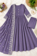Mul Chanderi Anarkali Suit Set 2